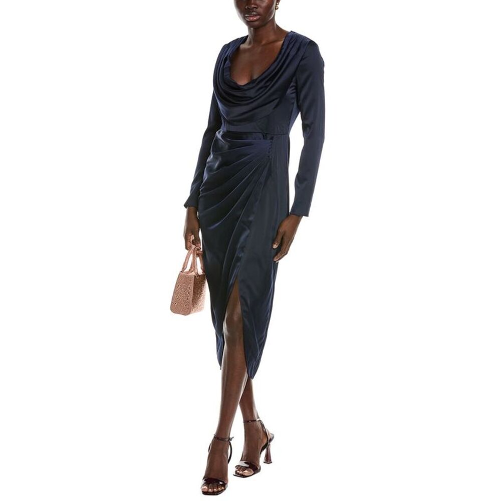 Aiifos Womens Corinne Midi Dress, Blue